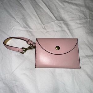 J Crew Pink Leather Coin Purse